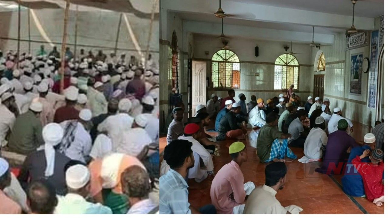 কাজীয়াটি জামে মসজিদে মুসল্লিদের সঙ্গে ওসি মোহনগঞ্জের সচেতনতামূলক মতবিনিময়